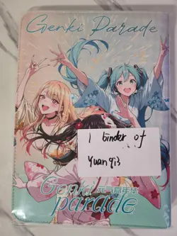 Anime Waifu Trading Card 9-Pocket Zipper Binder - Genki Parade 3 - Image 2