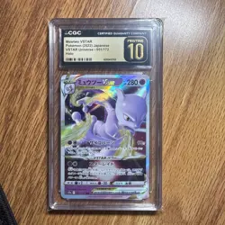 CGC 10 PRISTINE Japanese Mewtwo VSTAR 051/172 VSTAR Universe s12a Pokemon Card - Image 1