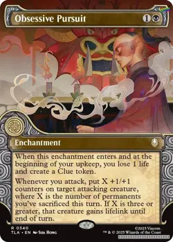 Obsessive Pursuit (Showcase) [TLA - 340] - NM [Foil] TCG MTG - Image 1