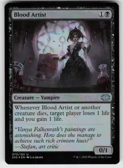 MTG - 01 Blood Artist 70 U Double Masters 2022 - Image 1