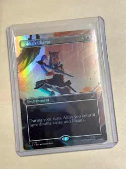 Sokka's Charge (Borderless) 66 Avatar Last Airbender: Eternal-Legal MTG FOIL - Image 1