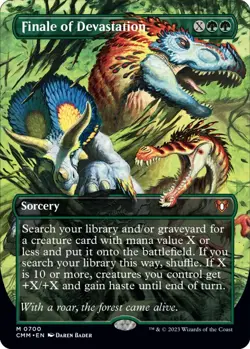 Finale of Devastation (Borderless) Commander Masters Foil - Image 1