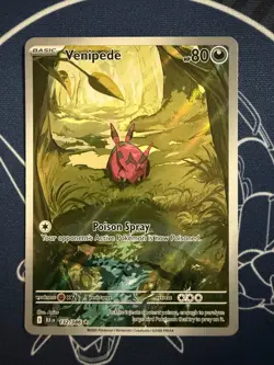 Venipede 132/086 Illustration Rare Sv: Black Bolt Holo Pokemon TCG BLK Holo - Image 1