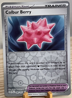 Pokemon Colbur Berry 168/191 Reverse Holo Surging Sparks Trainer Tool NM - Image 1