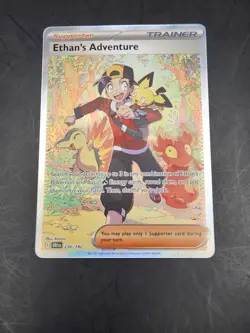 Pokemon Ethan's Adventure 236/182 Sv10: Destined Rivals Holo SIR - Image 1