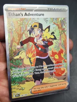 Pokemon Ethan's Adventure 236/182 Sv10: Destined Rivals Holo SIR - Image 3