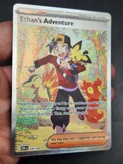 Pokemon Ethan's Adventure 236/182 Sv10: Destined Rivals Holo SIR - Image 4