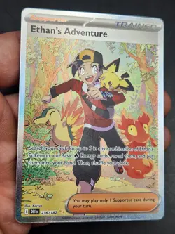 Pokemon Ethan's Adventure 236/182 Sv10: Destined Rivals Holo SIR - Image 5