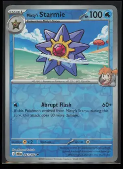 Misty's Starmie 047/182 Pokemon Destined Rivals Uncommon Near Mint Reverse Holo - Image 1