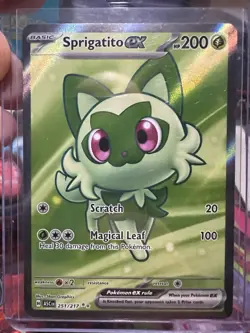 Pokemon TCG Sprigatito EX 251/217 Full Art Ultra Rare Holo Ascended Heroes NM - Image 1