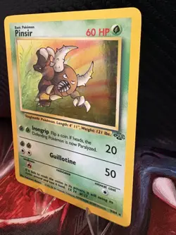 Pokemon Pinsir 9/64 Holo Rare Jungle Set WOTC 1999 Vintage MP - Image 3