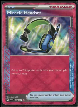 ✰ MIRACLE HEADSET 183/191 ACE SPEC RARE SURGING SPARKS POKEMON ✰ NM/M - Image 2