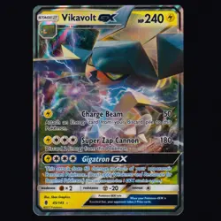 Vikavolt GX 45/145 Guardians Rising Holo Ultra Rare Pokemon TCG NM - Image 1