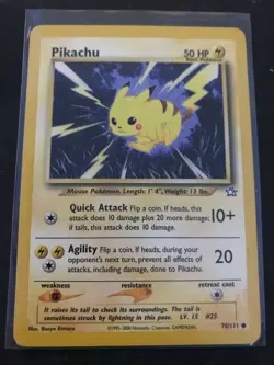 Pikachu 70/111 Neo Genesis Common Pokemon Card Unlimited NM Near Mint - Image 1