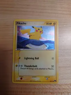 Pokemon Pikachu 012/017 POP Series 5 Promo Holo Bleed - Corrected Back LP - Image 1