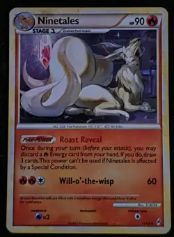 Pokemon Ninetales Holo Rare 17/95 Call of Legends 90 HP Stage 1 2011 MP - Image 1