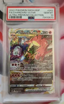 2022 POKEMON SWSH PROMO | #262 FULL ART/CHARIZARD VSTAR - PSA 10 - Image 1