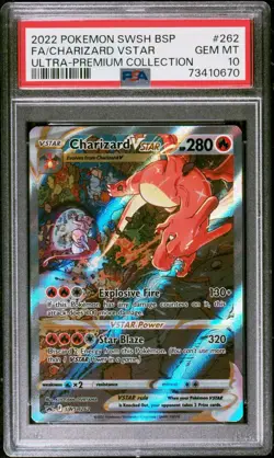 2022 POKEMON SWSH PROMO | #262 FULL ART/CHARIZARD VSTAR - PSA 10 - Image 4