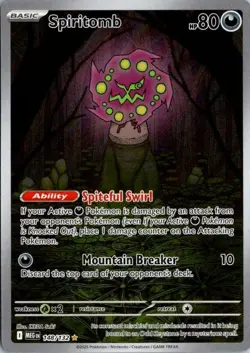 Spiritomb 148/132 Illustration Rare Near Mint ME01: Mega Evolution Pokemon - Image 1
