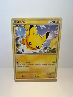 Pikachu 61/90 Common HGSS Undaunted Pokemon Moderately Played - Image 1