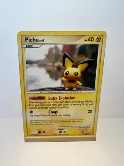 Pichu 93/123 Common Mysterious Treasures Pokemon Moderately Played - Image 1