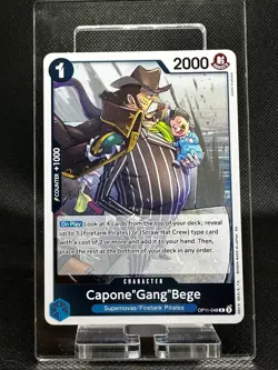 Capone"Gang"Bege OP11-048 English R A Fist of Divine Speed One Piece Card Game - Image 1