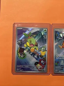 Pokemon First Partner Illustration Rare Turtwig Chimchar Piplup 30th Anniversary - Image 2