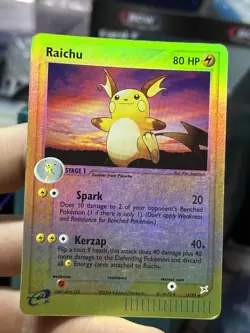 Raichu 13/95 EX Team Magma Team Aqua 2004 Reverse Rare Holo e-Series Pokemon TCG - Image 4