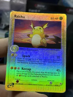 Raichu 13/95 EX Team Magma Team Aqua 2004 Reverse Rare Holo e-Series Pokemon TCG - Image 5