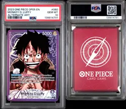 PSA 10 - English - Monkey D Luffy Alt Art Leader - Op05-060 - One Piece TCG - Image 1