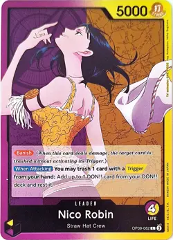 One Piece TCG - Leader Einzelkarte - OP09-062 Nico Robin L/EN/NM - Image 1