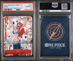 One Piece CCG Nami OP01-016 R PSA 10 Manga PRB01 Japanese Alternate Art 2024 - Image 3