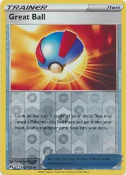 Great Ball 132/159 Reverse Holo | Crown Zenith | Pokemon Card - Image 1