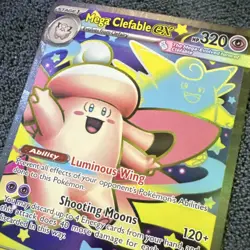 Mega Clefable EX 103/088 Full Art Holo Mega Evolution Pokemon Card TCG - Image 2