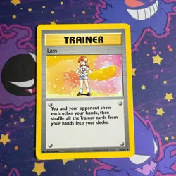 SHADOWLESS Lass 75/102 Rare Base Set Unlimited Pokemon Card LP - Image 1