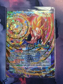 Knockout Strike Gogeta SD6-01 ST FOIL Dragon Ball Super Card - Image 1
