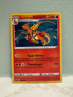 [NM] Pokemon Special Delivery Charizard SWSH075 Promo Holo Card English - Image 1