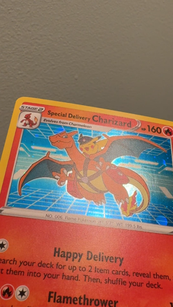 [NM] Pokemon Special Delivery Charizard SWSH075 Promo Holo Card English - Image 2