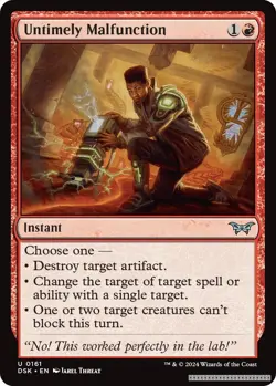 Untimely Malfunction [DSK - 161] - NM [Foil] TCG MTG - Image 1
