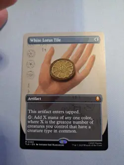 MTG: White Lotus Tile (Borderless) (LP): Avatar: The Last Airbender - Image 1