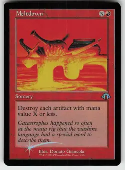 MTG - 01 Meltdown (Retro Frame) 418 U Modern Horizons 3 - Image 1