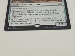 Giggling Skitterspike Commander: Duskmourn: House of Horror, 39 NM - Image 2