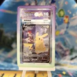 Pokemon TCG Pikachu V Alt Art - Lost Origin TG16/TG30 - ACE 10 Gem Mint Graded - Image 1