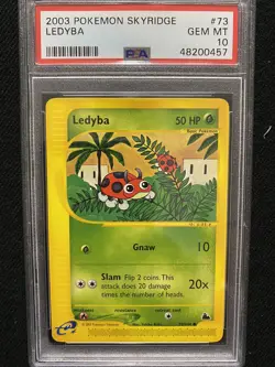 2003 Pokemon Skyridge Ledyba 73/144 PSA 10 Gem Mint - Image 1