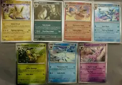 Pokemon TCG Prismatic Eeveelutions Vaporeon Flareon Jolteon Umbreon-Holo Set NM+ - Image 1