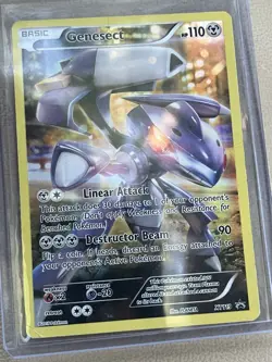 Pokemon TCG Genesect XY119 Black Star Promo Holo Foil Full Art Card LP, NOT NM! - Image 1