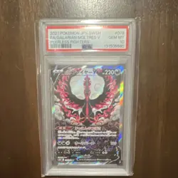 Pokemon Galarian Moltres V 078/070 Peerless Fighters FA Holo PSA 10 JP 220 HP - Image 1