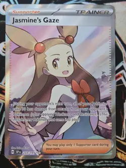 Pokemon TCG Jasmine's Gaze 233/191 Full Art Holo Trainer Surging Sparks NM/M - Image 1