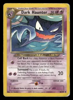 Dark Haunter 36/105 DMG Uncommon Neo Destiny 2002 Pokemon TCG - Image 1