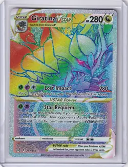 Giratina VSTAR (Secret) 201/196 Swsh11: Lost Origin Holo - Pokemon TCG - NM - Image 1